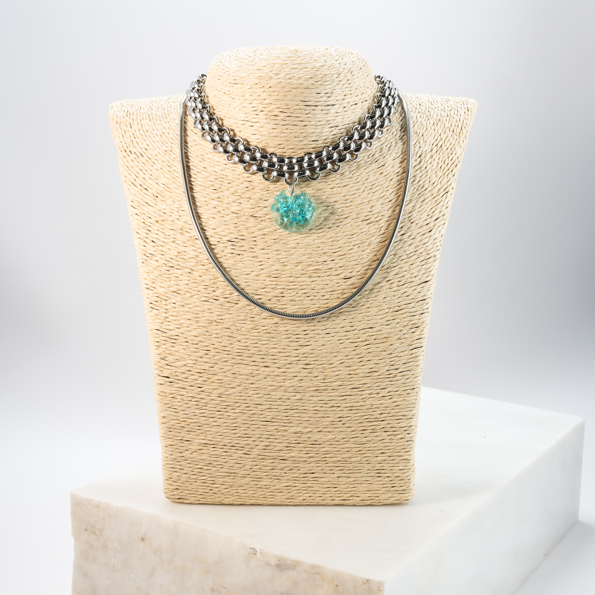 Iliachtida bombay-turquise-blue-silver