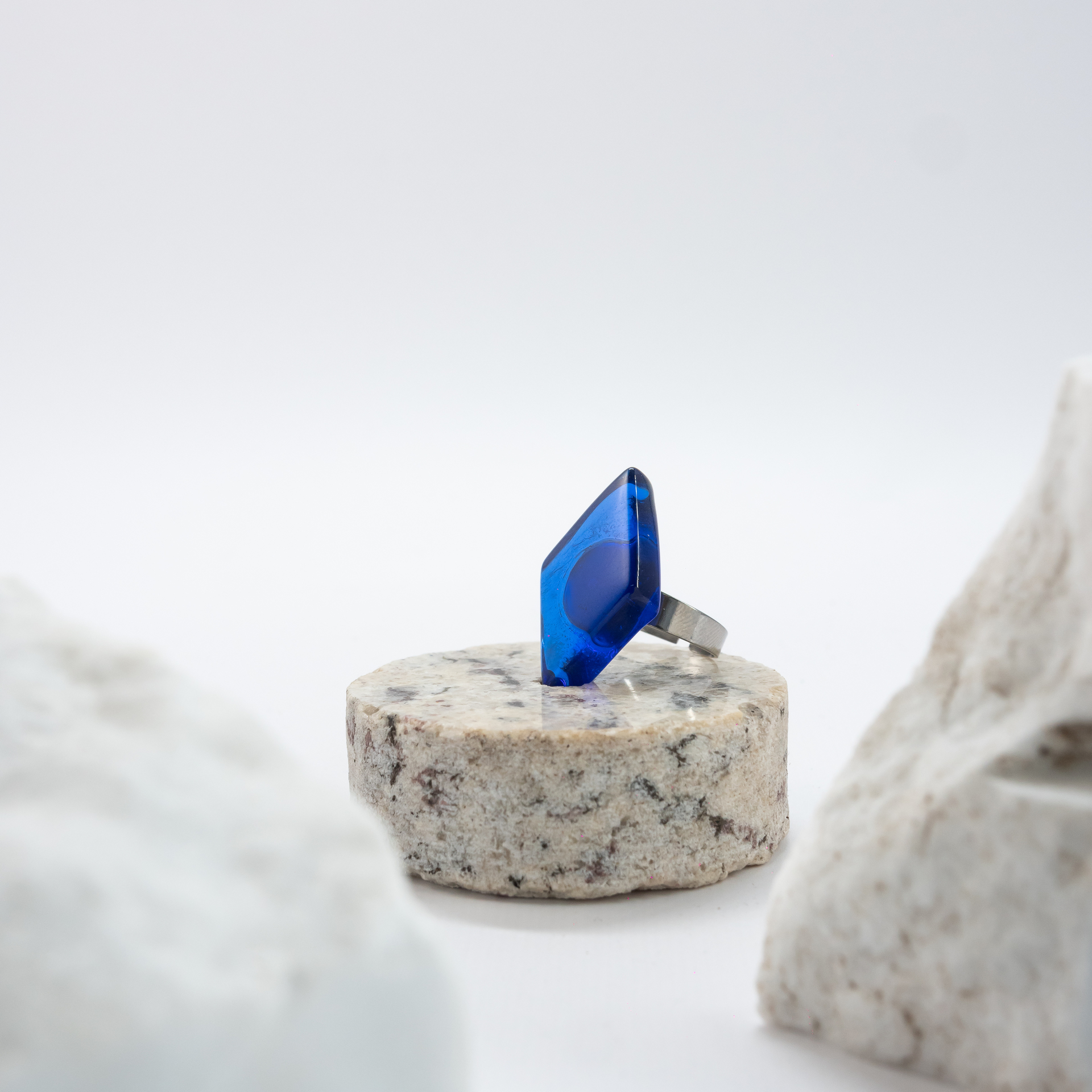 Rhombus (μικρά) water-royal-blue-silver
