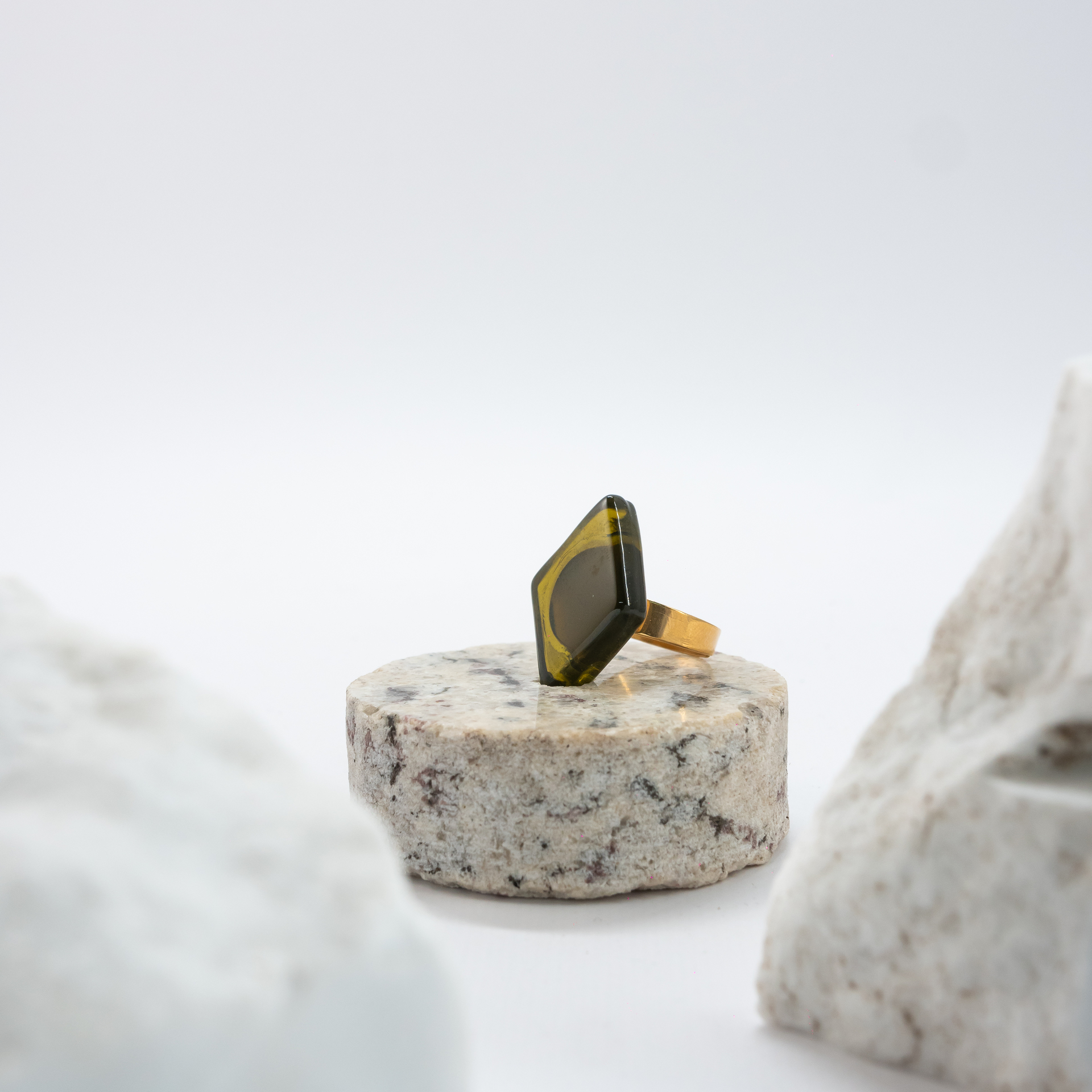 Rhombus (μικρά) wine-olive-green