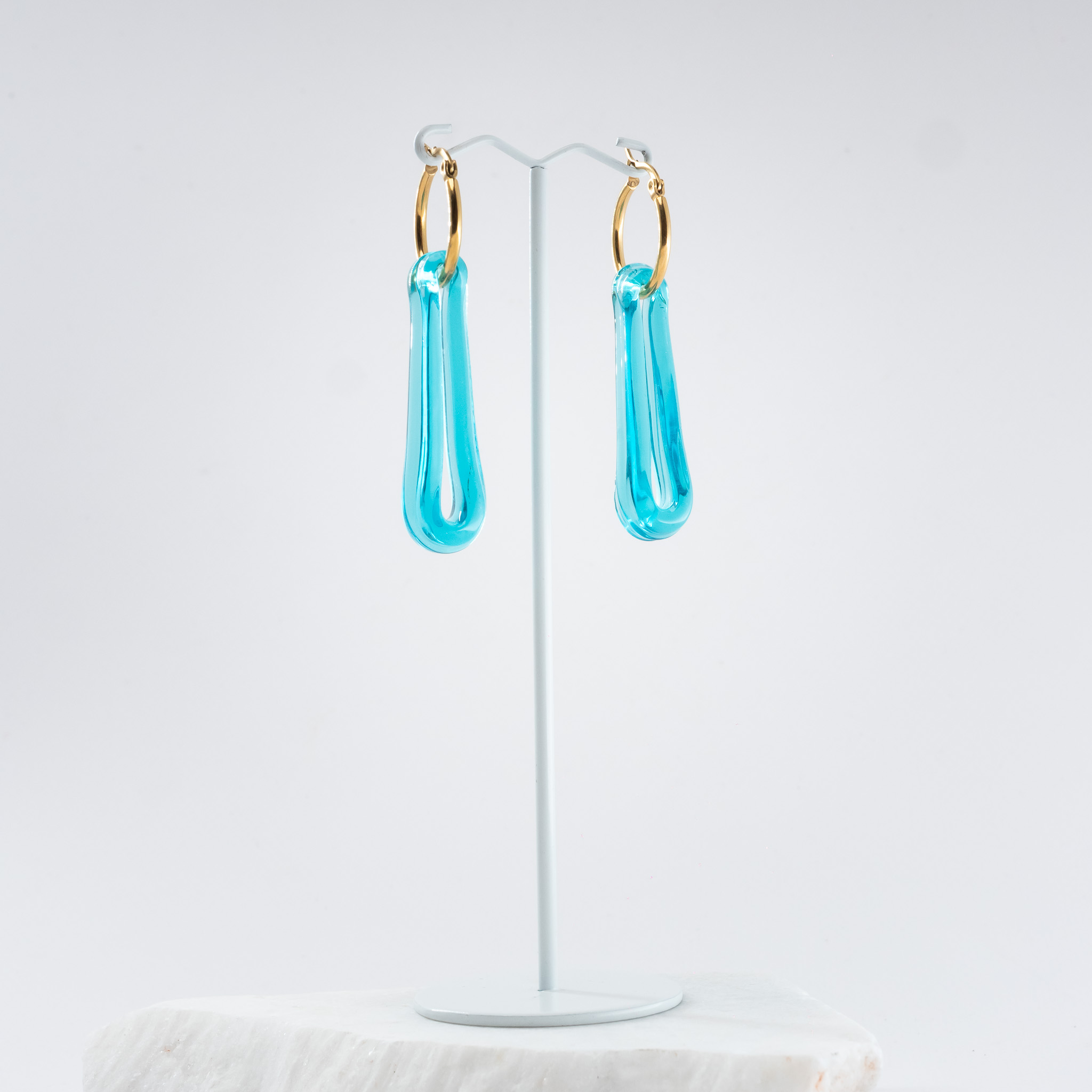 Top Drop bombay-turquoise-blue-gold